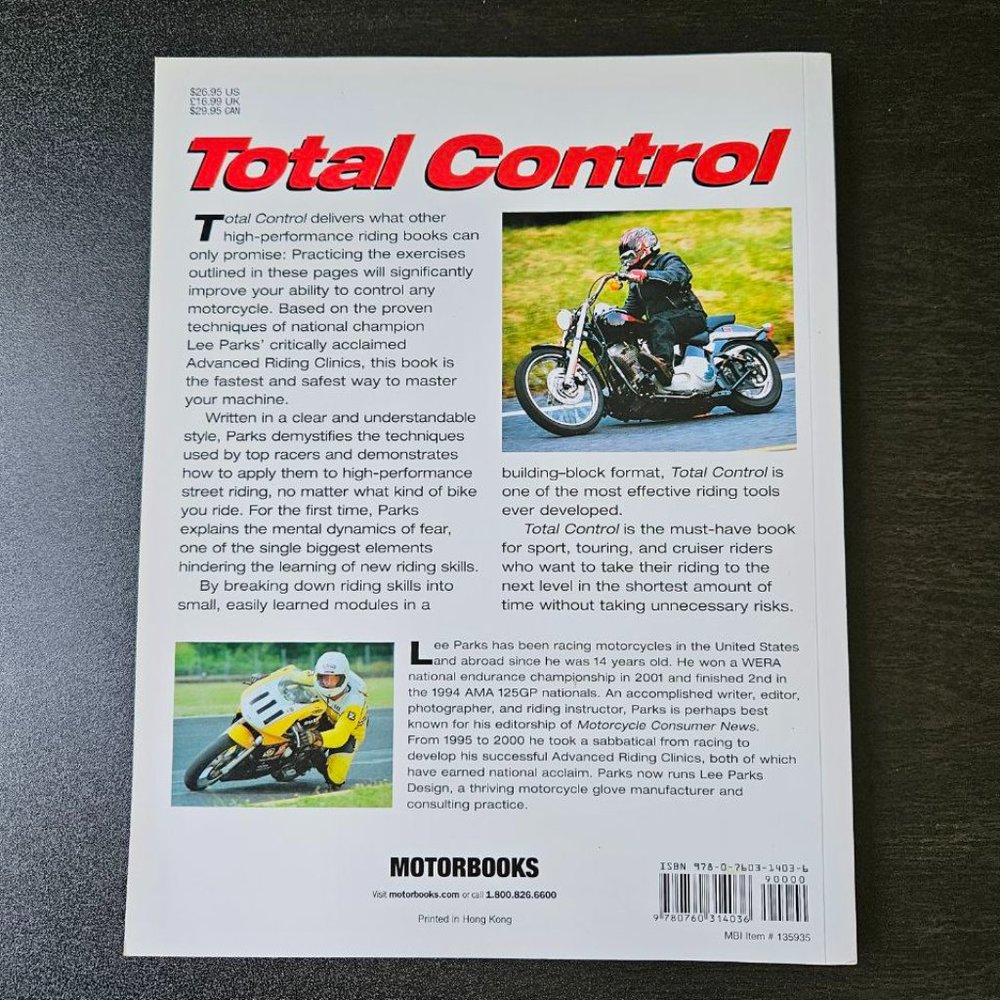 4/$20 - Total Control: High Performance Street Riding‎ Techniques - A4 Format - Picture 5 of 5